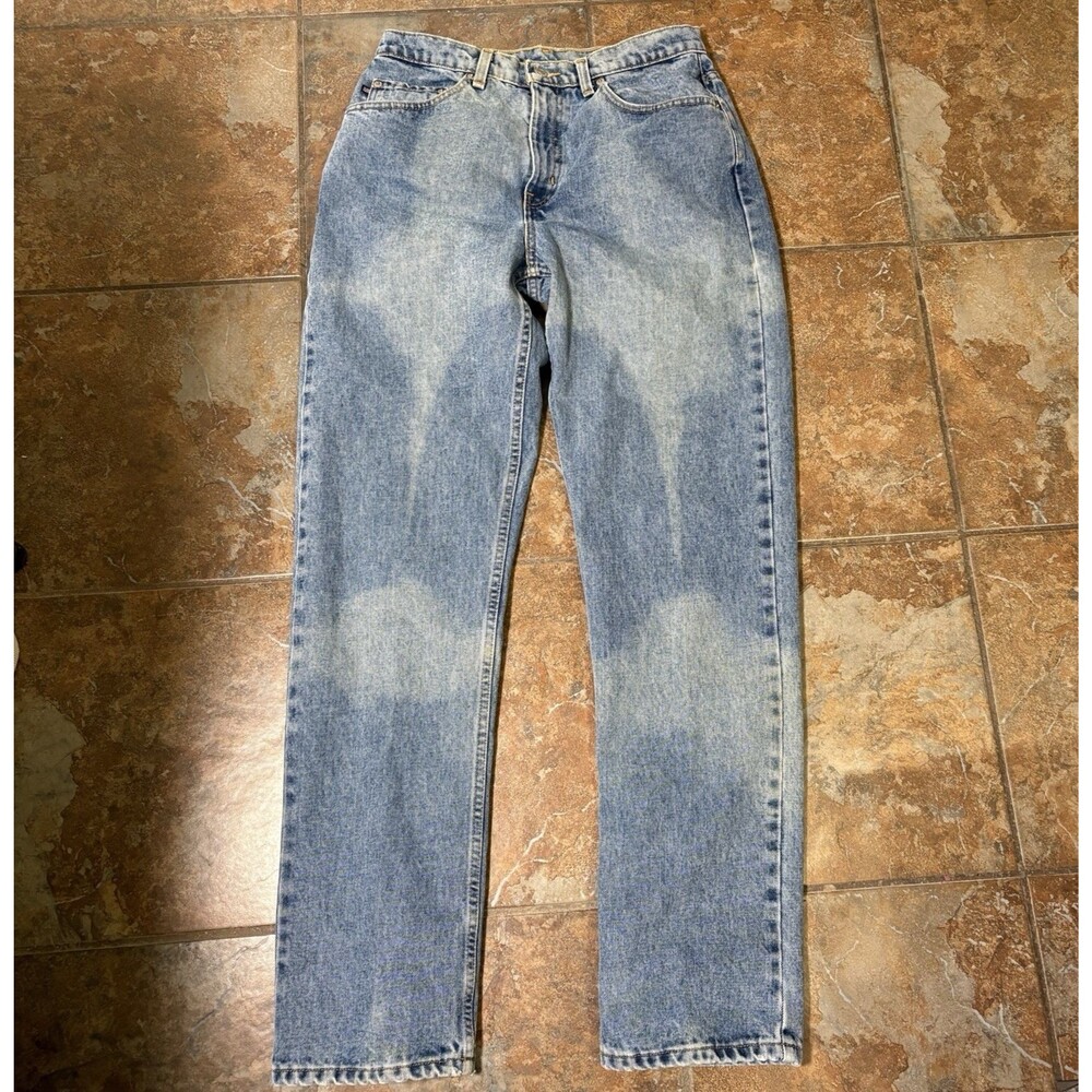 Vintage Polo Jeans Ralph Lauren Womens Sz 14 x 33 Blue Saturday Preppy 90s Y2K